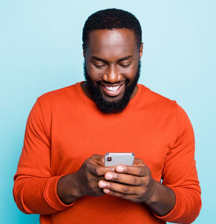 Man on phone