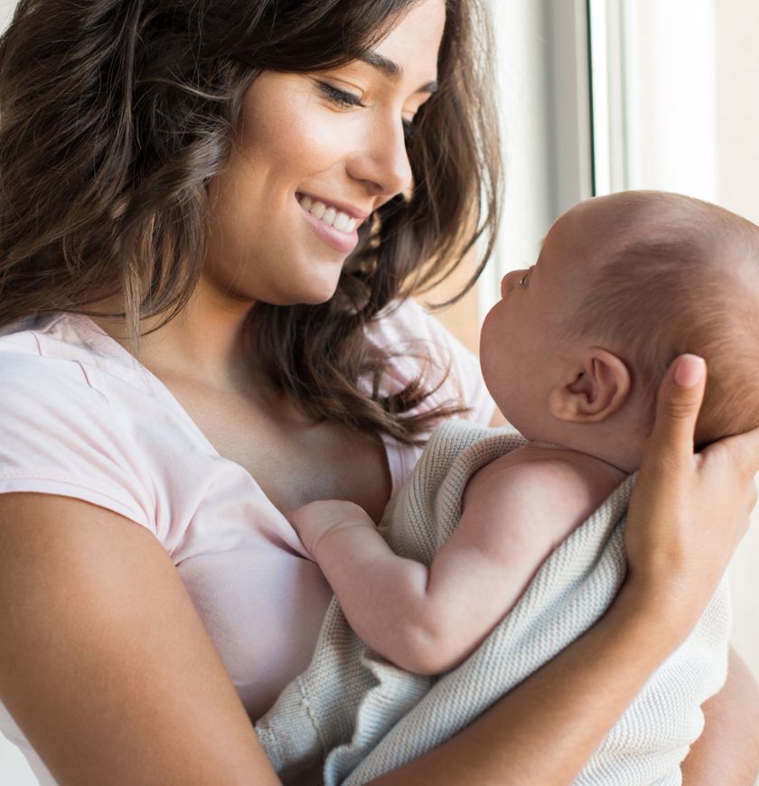 Mother with baby