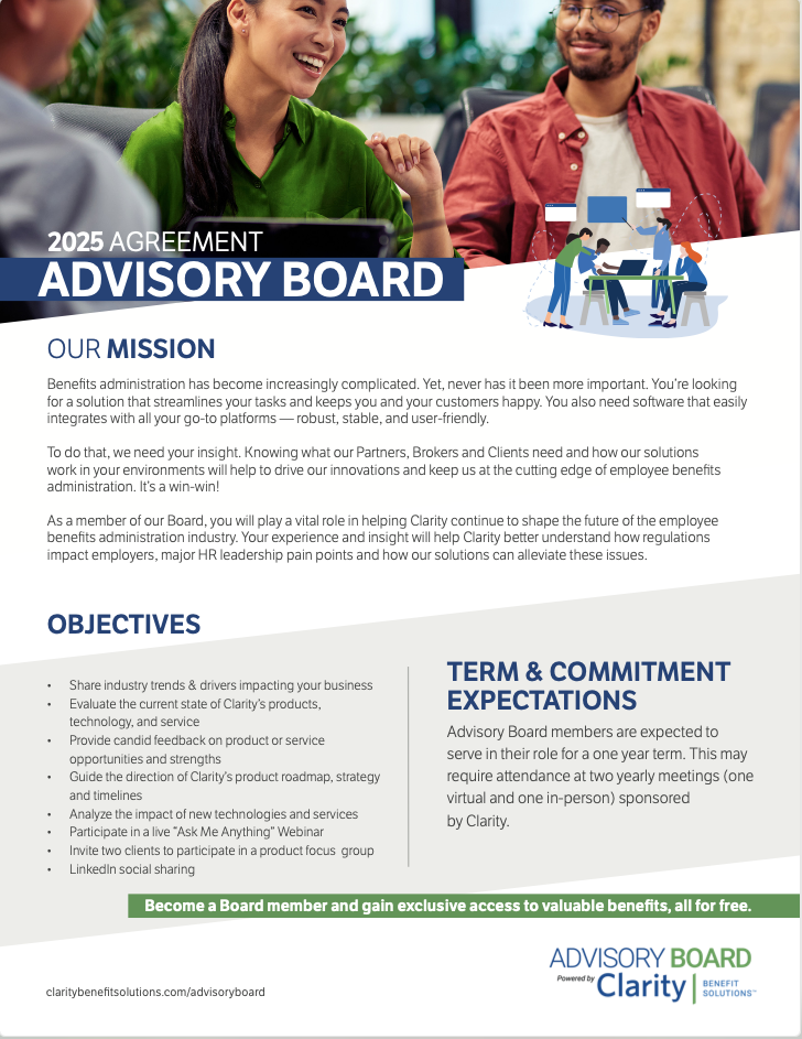 2025 Clarity Advisory Board Agreement