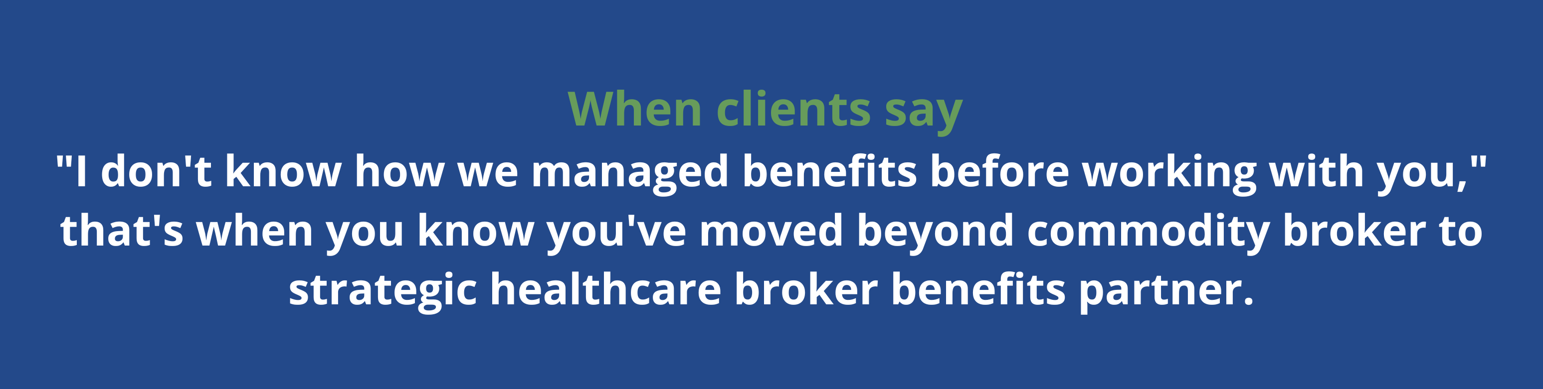 Broker benefit plans