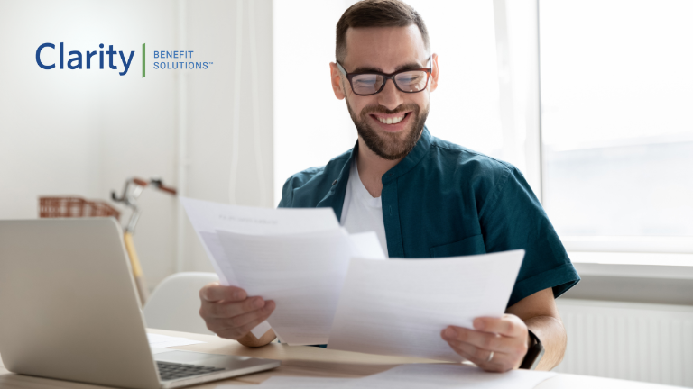 employee reading and understanding their benefit summary