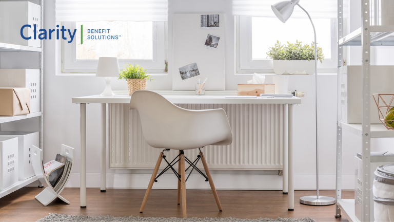 Clarity Claire shares Big Ideas for Small, Smart and Simple Spaces that Boost Productivity in a organized office space